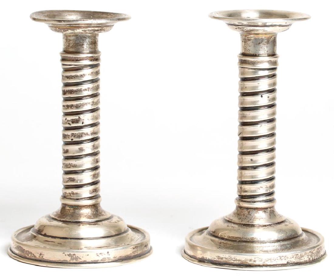 Pair of Gorham Sterling Silver Candle Sticks (1 of 4)