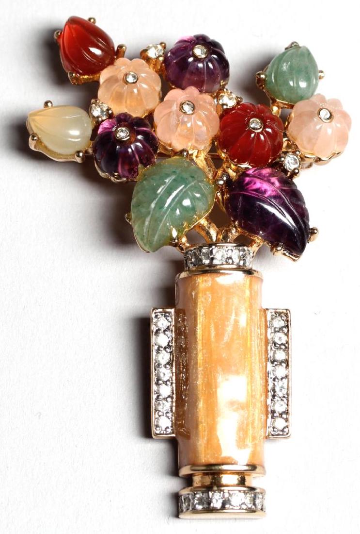 Judith Lieber Semi-Precious Stone Brooch (1 of 4)