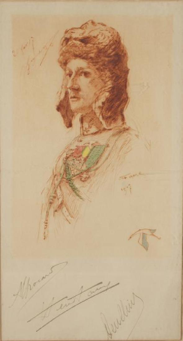 Henri Farre (1871-1934) Militaria Etching on Paper (1 of 3)