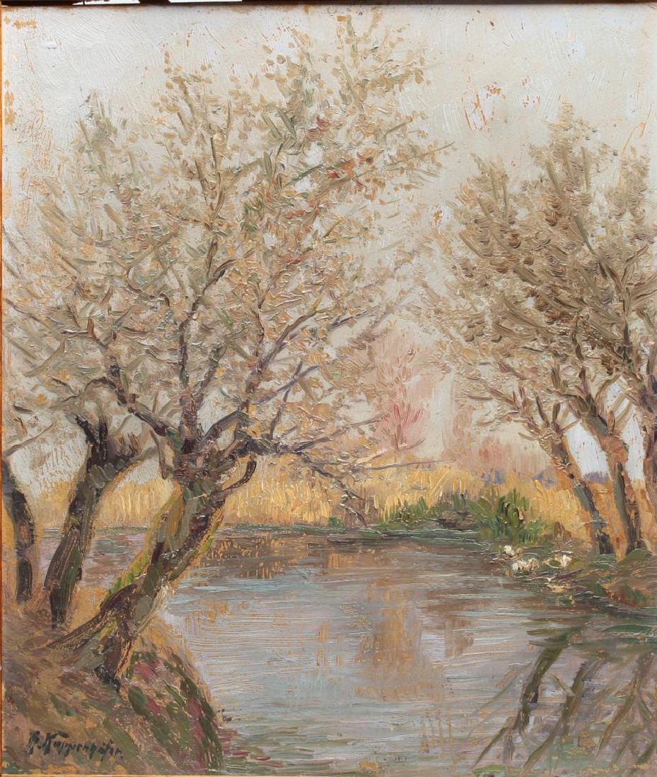 R Koppenhöfer (German, late 19th C)- Oil/Cardboard (1 of 6)