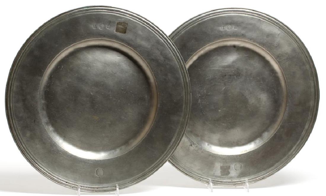 Pair La Bottega del Peltro Italian Pewter Chargers (1 of 8)