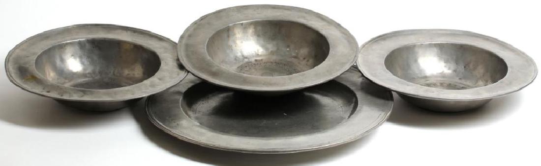 3 Pewter Bowls, Jacob Isenheim, Strasburg ca. 1750 (1 of 8)