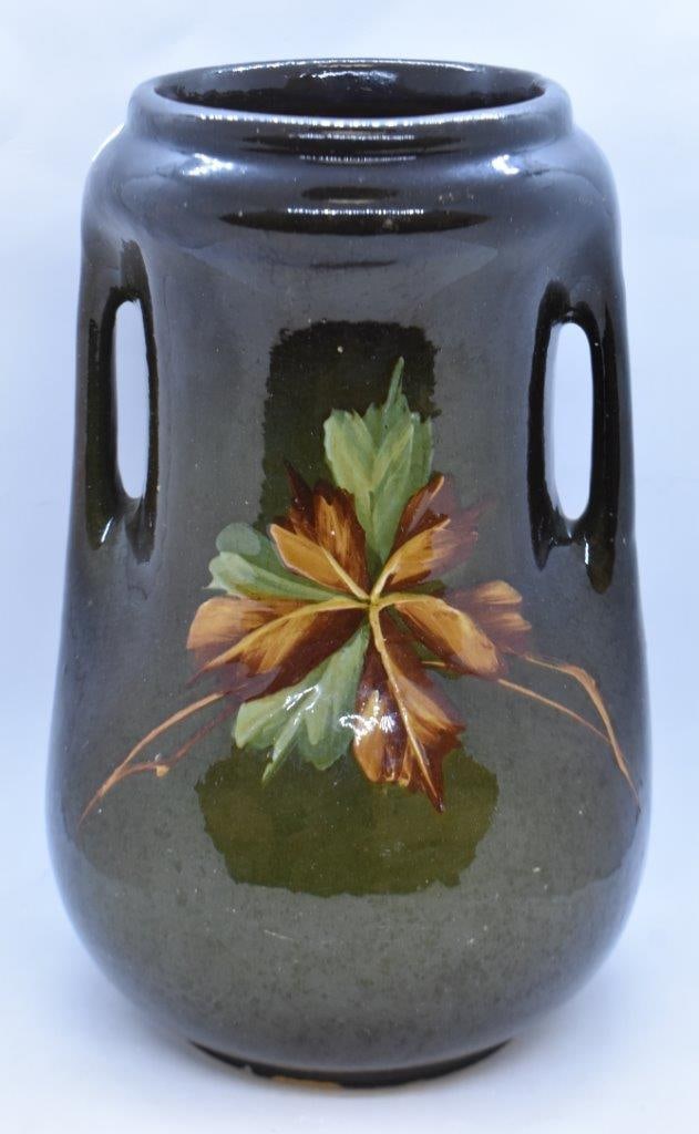 Mrkd. McCoy Loy Nel Art Pottery 10.5" vase (1 of 7)