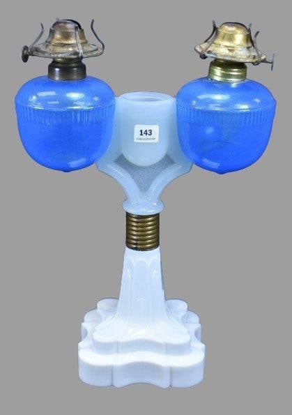 Rare double font Wedding/ Marriage lamp by D.C. Ripley (1 of 13)