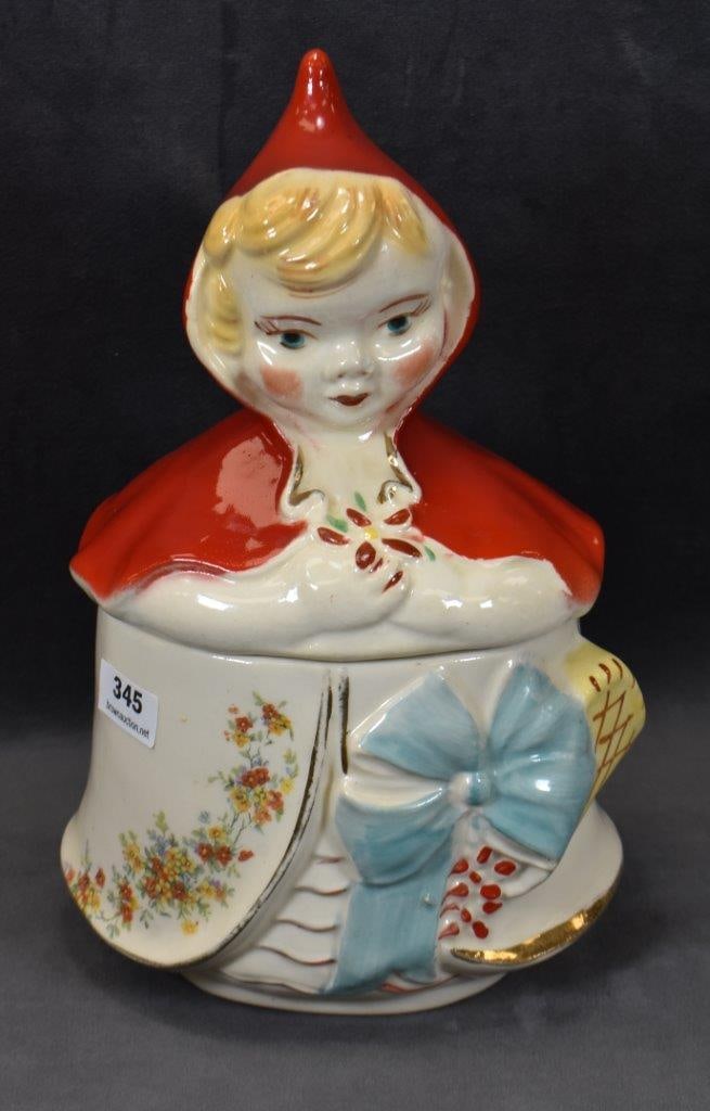 Hull Little Red Riding Hood dresser/ grease jar: Hull Little Red Riding Hood dresser/ grease jar;