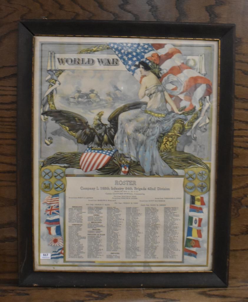 World War Roster - Company L 168th Infantry 84th Brigade 42nd Division (1 of 6)