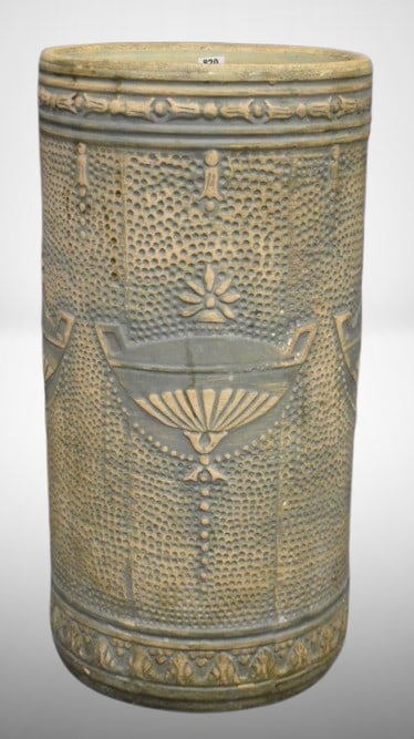 RRP Co. Roseville pottery Umbrella Stand, 17.5"t (1 of 9)