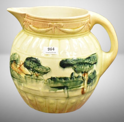 Roseville Early 7" pitcher, Landscape (1 of 7)
