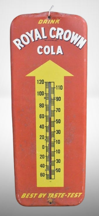 Royal Crown Cola advertising thermometer, 26" (1 of 7)
