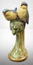 Mrkd. Weller Brighton Parakeets, 9"t