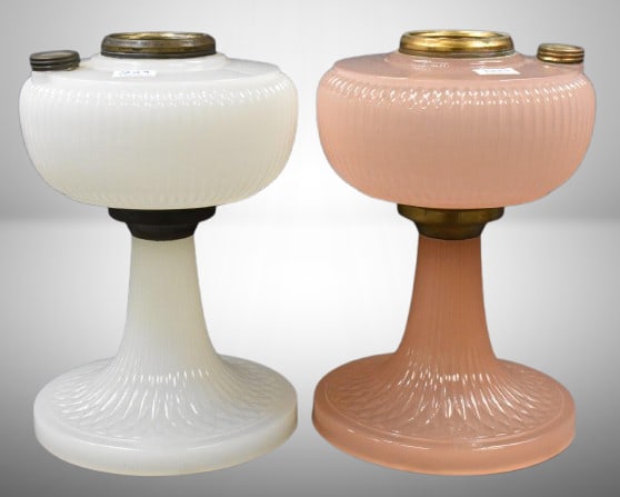 (2) Aladdin Vertique kerosene mantle lamps (1 of 12)