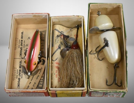 (3) Vintage fishing lures incl. Heddon (1 of 20)