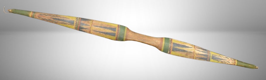 Native American Apache wooden bow with original paint, 39"l (1 of 12)