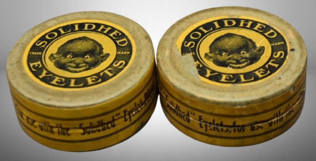 (2) Boxes of Solidhed Eyelets (Hawkes Jackson Co., NY) (1 of 12)