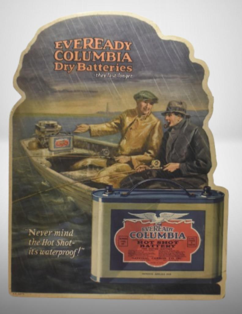 Counter top stand-alone advertising - Eveready Columbia Dry Batteries (1 of 9)