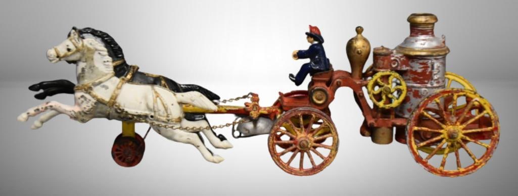 Wilkins Cast Iron horse drawn pumper, ca. 1900 (1 of 11)