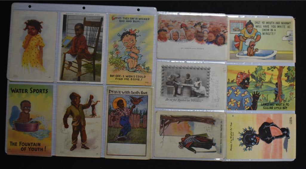 Assortment of (20) Black Americana postcards, post dates early 1900's (1 of 13)