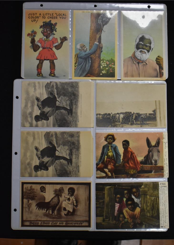 Assortment of (17) Black Americana postcards, post dates 1930/ 40/ 50's (1 of 9)