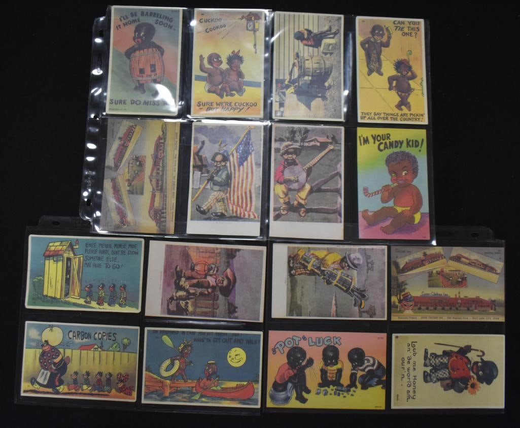 Assortment of (16) Black Americana postcards, post dates of 1940's amd 50's (1 of 11)