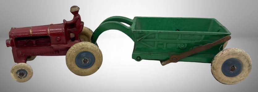 Arcade Allis Chalmers Tractor & Scoop Trailer (1 of 14)