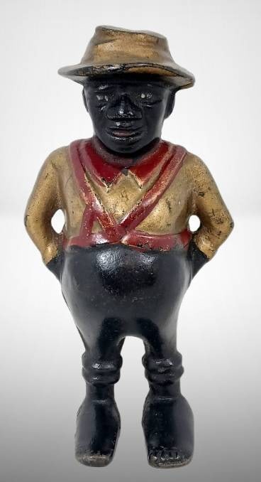 A.C. Williams Sharecropper Cast Iron Bank, 5.25" tall (1 of 7)