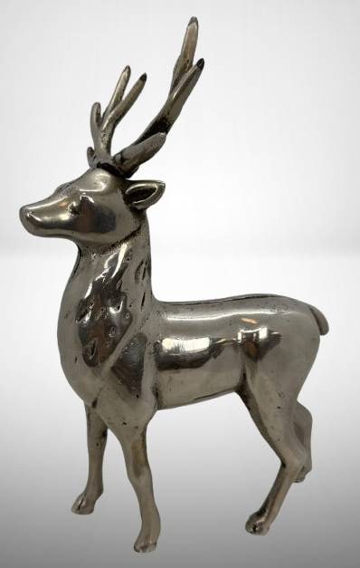 Cast Iron Nickel Plated Deer Bank (1 of 7)