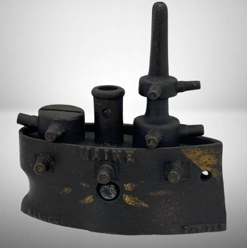 USS Maine Battleship Cast Iron bank (1 of 6)