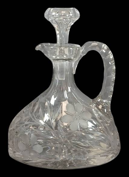 Cut Glass Decanter with Floral Pattern (1 of 11)