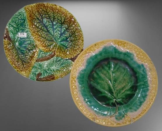 Majolica Leaf Motif Plates (1 of 15)
