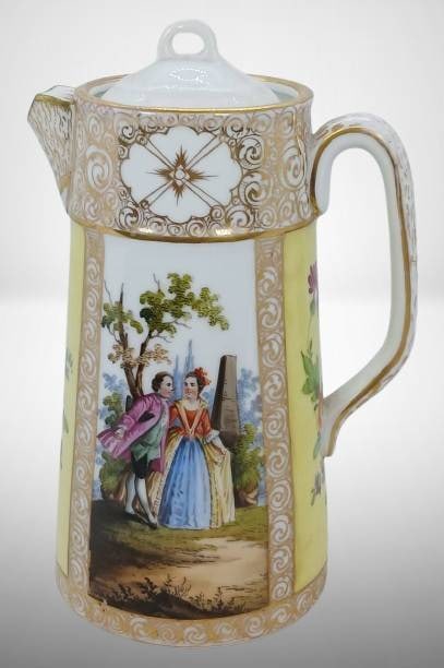 8-Inch RK Dresden Hand-Painted Chocolate Pot (1 of 12)