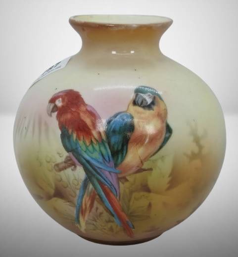 RS Prussia Vase with Parrot Design (1 of 9)