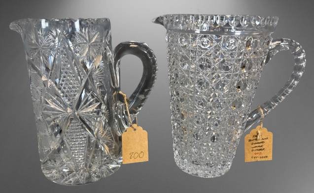 Two American Brilliant Cut Water Pitchers (1 of 7)
