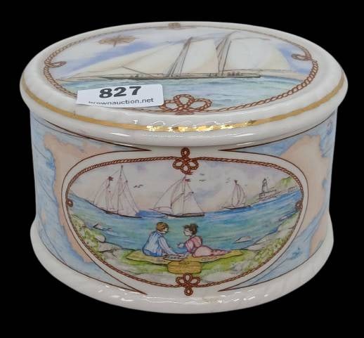 Windsor England Nautical Ceramic Lidded Box (1 of 9)