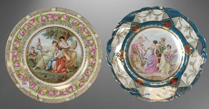 (2) Germany Porcelain Decorative Plates (1 of 17)