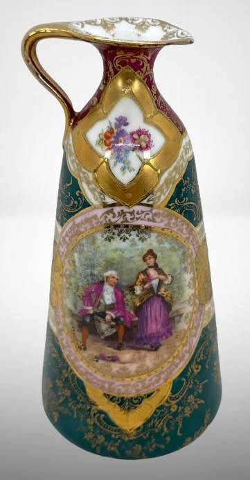 Prov Saxe German Porcelain Decorative Ewer (1 of 7)