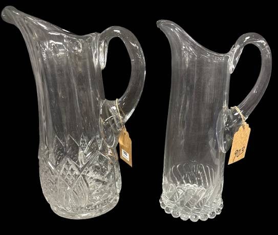 Early American Pattern Glass Tankard Pitchers (1 of 10)
