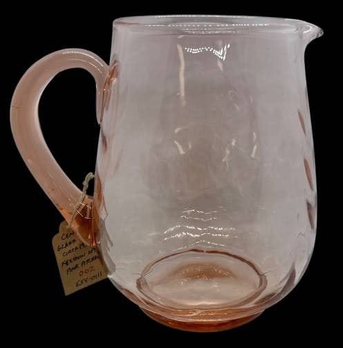 1930's Central Glass Works Pink Pitcher (1 of 6)