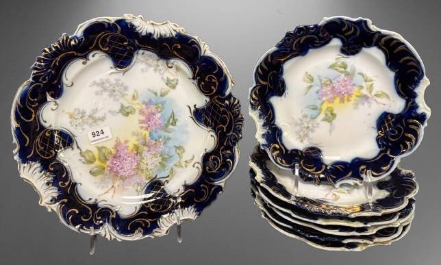 7 pc. Porcelain Cake Set With Floral Design (1 of 10)