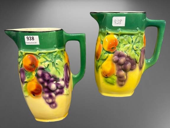 Czech Hand-Painted Ceramic Pitchers (1 of 10)