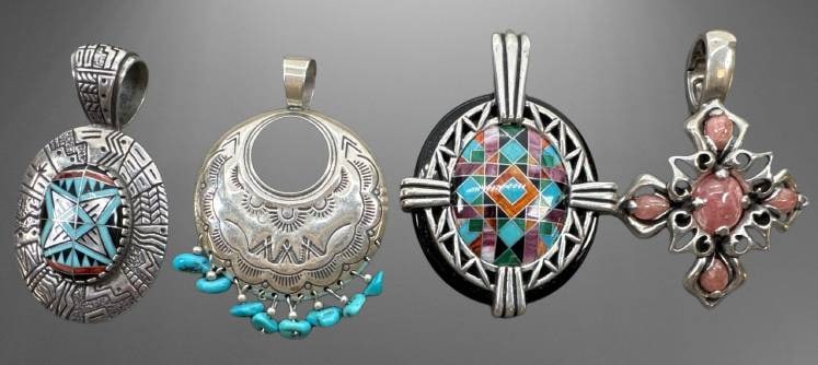 Silver and Stone Pendants (1 of 10)