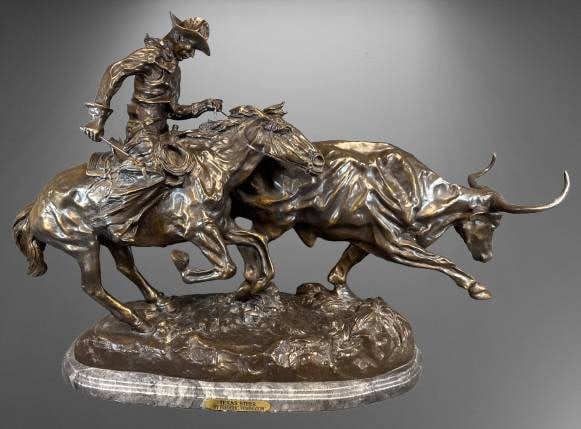 Frederic Remington'Texas Steer' Sculpture (1 of 19)