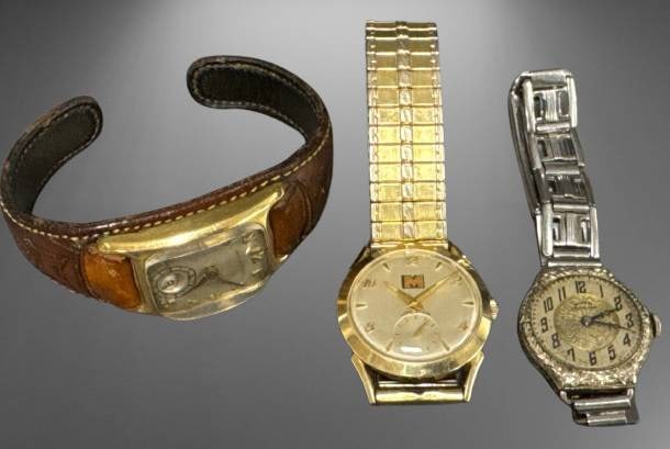Three Gold-Filled Wristwatches (1 of 12)