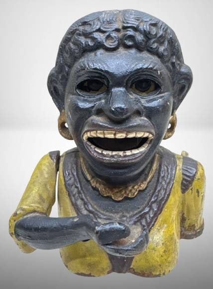 Early Reproduction Cast Iron'Dinah' Coin Bank (1 of 7)