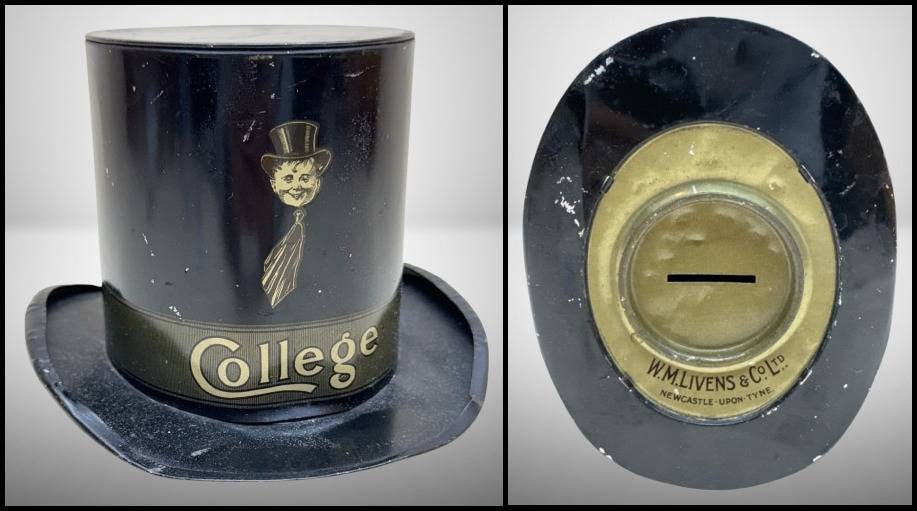 College Toffee Top Hat Tin Money Box (1 of 6)