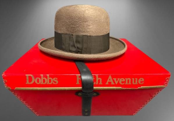 John B. Stetson Bowler Hat with Dobbs Box (1 of 15)