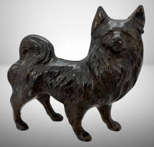Cast-Iron Dog Form Still Bank (1 of 6)