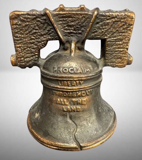 Cast Iron Liberty Bell Still Bank (1 of 6)