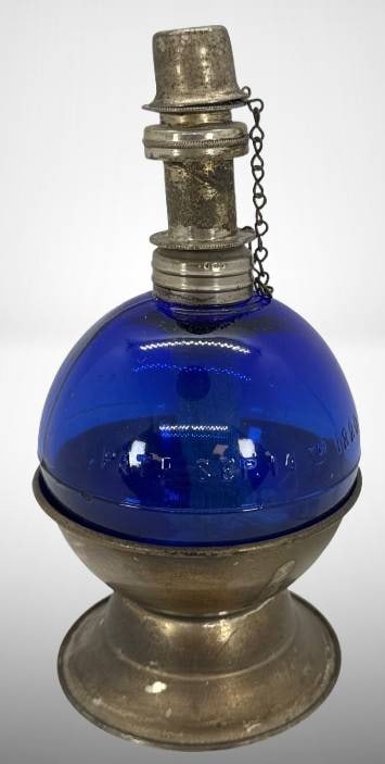 Jeweler's/Watchmaker's Cobalt Blue Glass Alcohol Lamp (1 of 12)