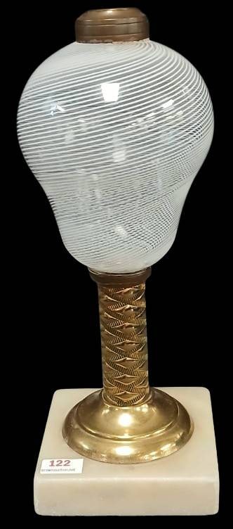 Latticinio Stripe Kerosene Stand Lamp (1 of 10)