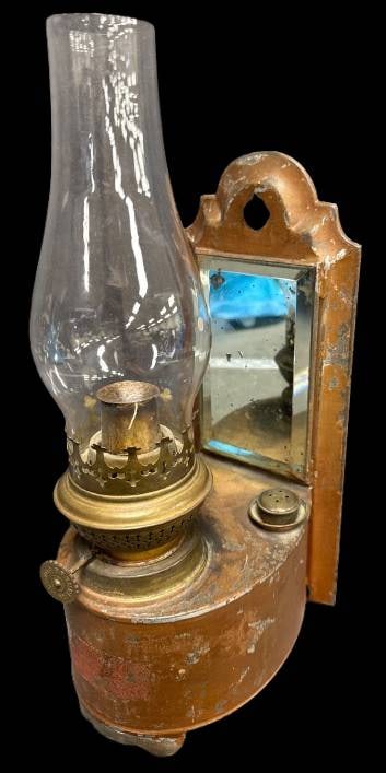 Wall-Mounted Oil Lamp with Mirror (1 of 8)